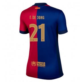 Barcelona Frenkie de Jong #21 Hemmatröja Dam 2024-25 Kortärmad